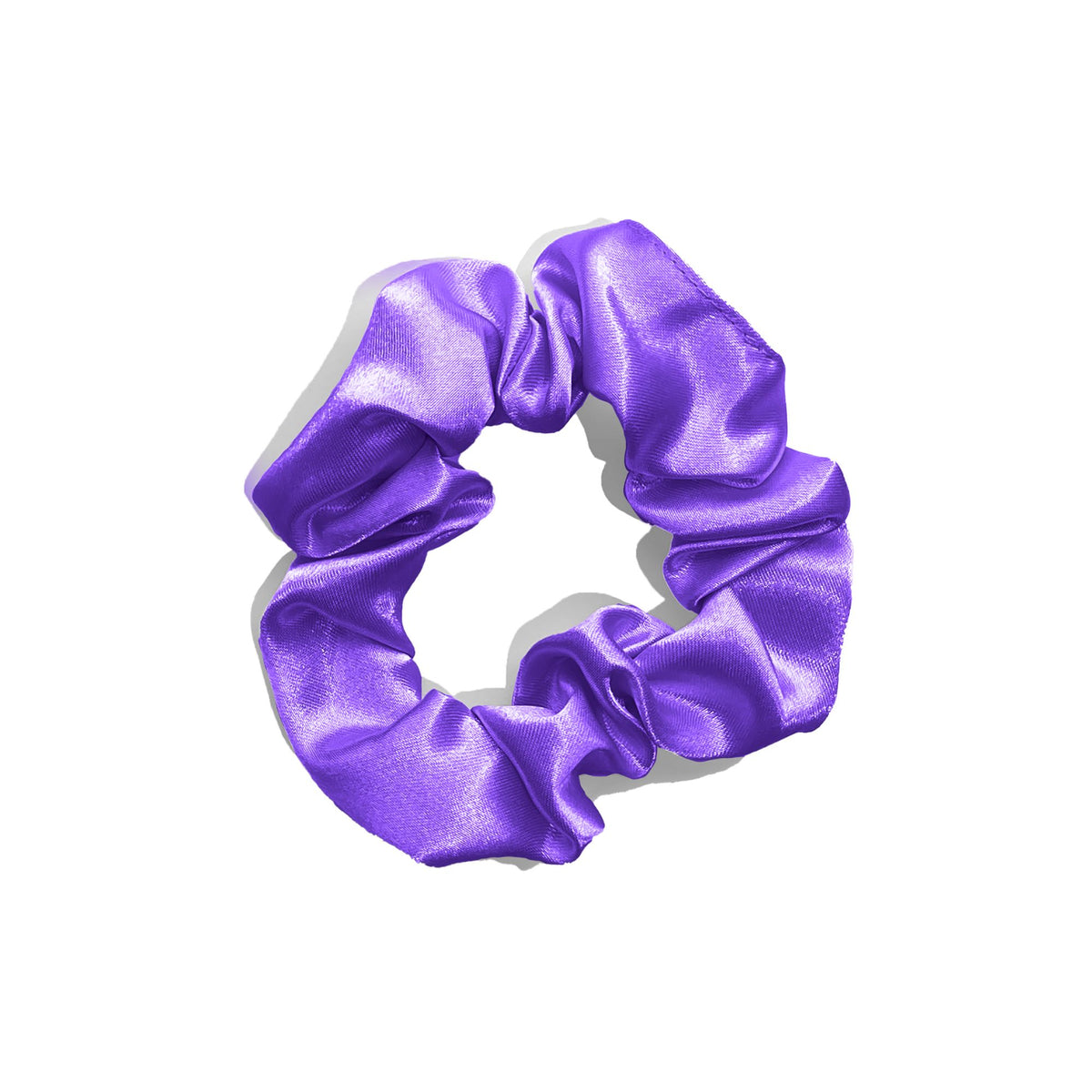 Colorful Black - Chouchou / Scrunchie en satin - Taille standard (à l'unité)